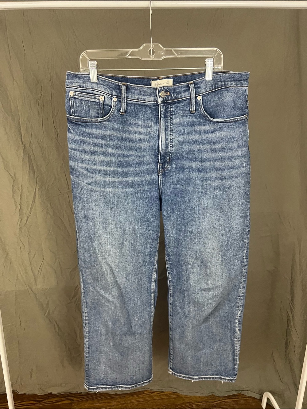 Madewell Wide-Leg Crop Jeans